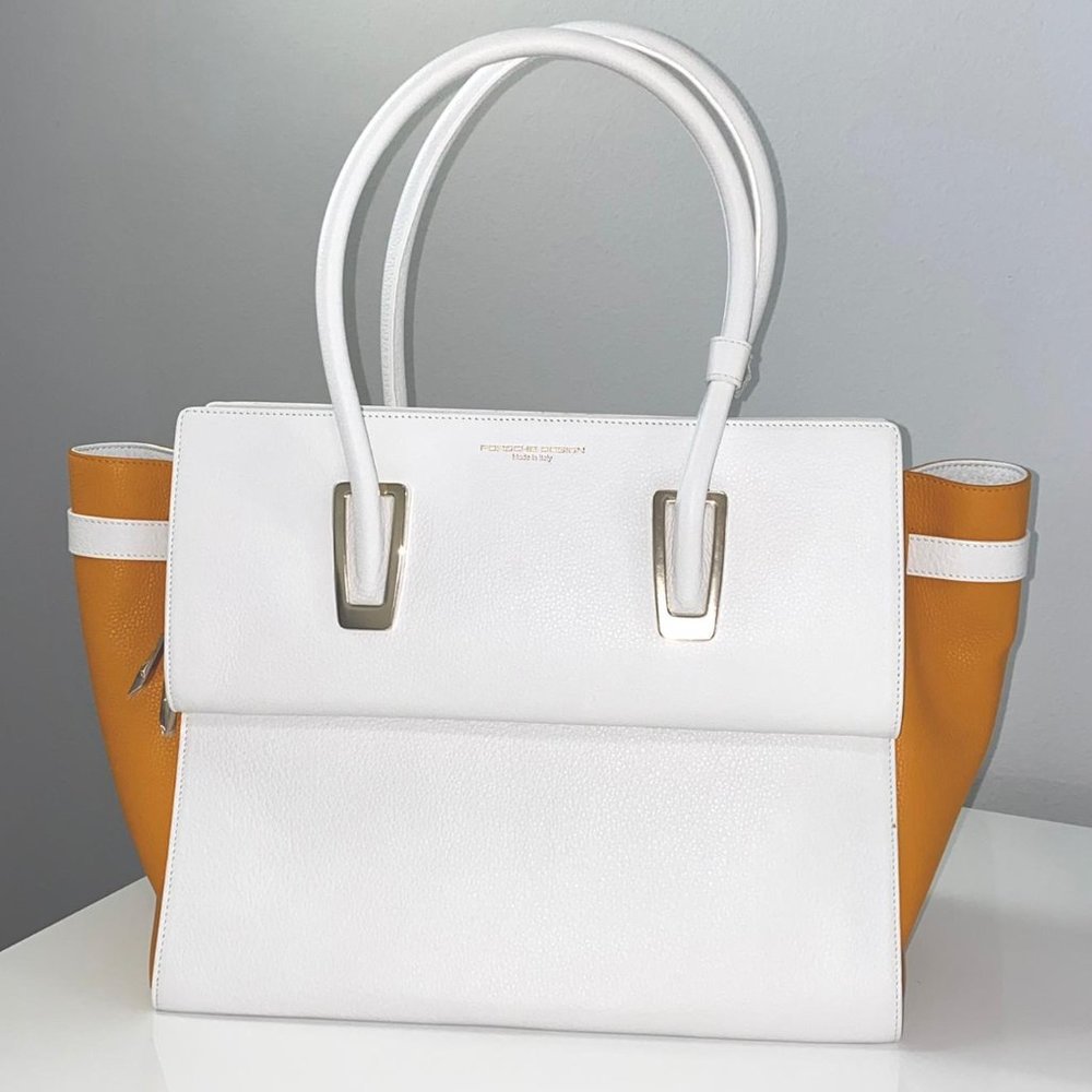 Porsche Design TwiceBag Handbag white/apricot NWT